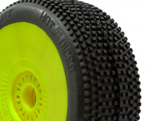 HOT DICE V2 BUGGY C2 (SOFT) PRE-MOUNTED YELLOW (2PCS.)