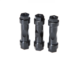 CNC Wingmount Posts (3pcs Black)