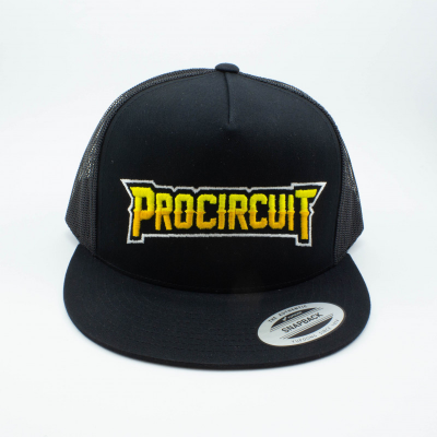 PROCIRCUIT ORIGINAL SNAPBACK RETRO TRUCKER CAP BLACK - Image 2