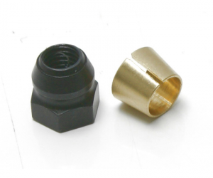 Clutch Nut and Collet (3-shoe) by JQRacing