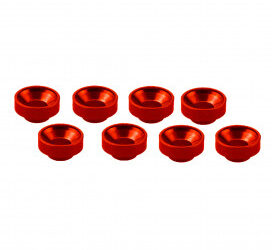 M3 Aluminium Servo Washers Red (8pc)