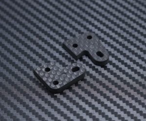 Carbon Fibre Steering Knuckle Plate 1 (Long) for Mayako MX8 (-21)