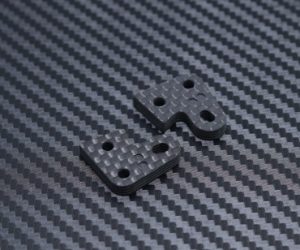 Carbon Fibre Steering Knuckle Plate 2 (Short) for Mayako MX8 (-21)
