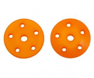 16MM CONICAL SHOCK PISTONS ORANGE (5X1.6MM) (2PCS)