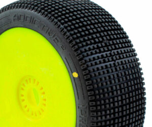 ADDICTIVE V2 BUGGY C2 (SOFT) PRE-MOUNTED YELLOW (2PCS.)