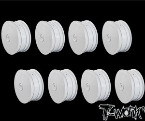 TWORKS 2.2" 12mm Hex 4WD Front Wheel White