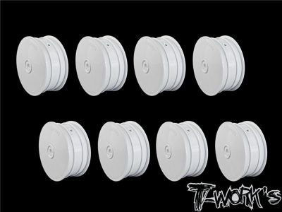 TWORKS 2.2" 12mm Hex 4WD Front Wheel White