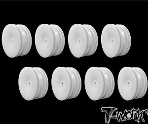 TWORKS 2.2" 12mm Hex Front Wheel White 2wd 8pcs