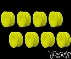 TWORKS 2.2" 12mm Hex Front Wheel Yellow 2wd