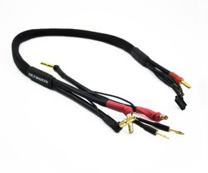 2 X 2S CHARGE CABLE LEAD W/4MM & 5MM BULLET CONNECTOR (60CM)