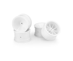 Mono - RC10, RC10B2, RC10B3 2.2" rear wheel (white) - 4pc