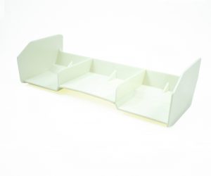 ULTIMATE 1/8 BUGGY PLASTIC REAR WING WHITE