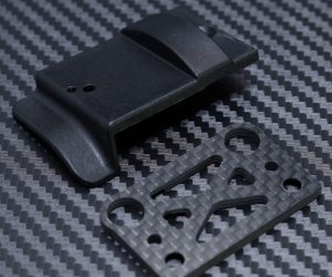 Centre Diff Mount Plastic Cover and Carbon Fibre Plate for Mayako MX8 (-21)