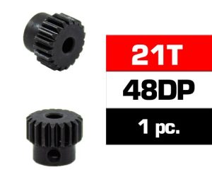 HSS STEEL 48DP PINION GEAR 21T W/3.17MM BORE