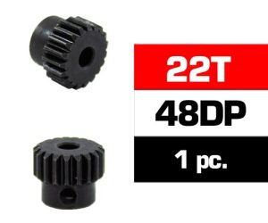 HSS STEEL 48DP PINION GEAR 22T W/3.17MM BORE