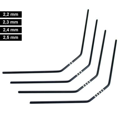 ULTIMATE FRONT ANTI-ROLL BAR SET FOR MUGEN, ASSOCIATED, XRAY (4PCS)