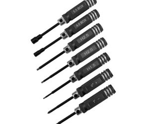 MINI TOOLS SET HEX 1.5/2.0/2.5MM/ PHILLIPS 0 + / FLAT 1 - / SOCKET 4.0/5.5MM PHILLIPS 0 + / FLAT 1 - / SOCKET 4.0/5.5MM