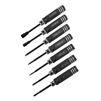 MINI TOOLS SET HEX 1.5/2.0/2.5MM/ PHILLIPS 0 + / FLAT 1 - / SOCKET 4.0/5.5MM PHILLIPS 0 + / FLAT 1 - / SOCKET 4.0/5.5MM