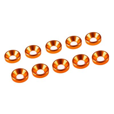 3 MM ALU.WASHER ORANGE (10PCS.)