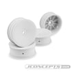 Jconcepts 3347W Mono 2.2 inch Front Wheels White 4pc