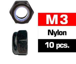 M3 NYLON LOCKNUTS (10 pcs)