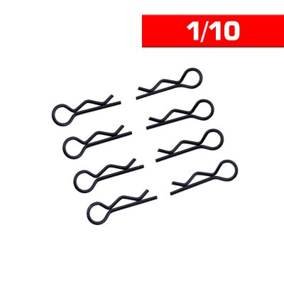 BODY CLIPS 1/10 L&R BLACK (8 pcs.)