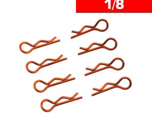 BODY CLIPS 1/8 L&R ORANGE (8 pcs.)