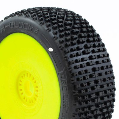 H-BLOCK v2 BUGGY C3 (MEDIUM) PRE-MOUNTED YELLOW (2pcs.)