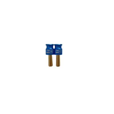 Mach-1 Racing Blue Grips with 5mm gold plated bullets