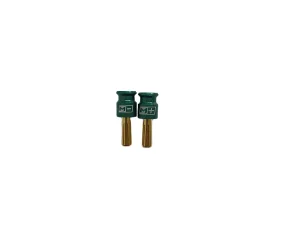 Mach-1 Racing Green Grips with 5mm gold plated bullets