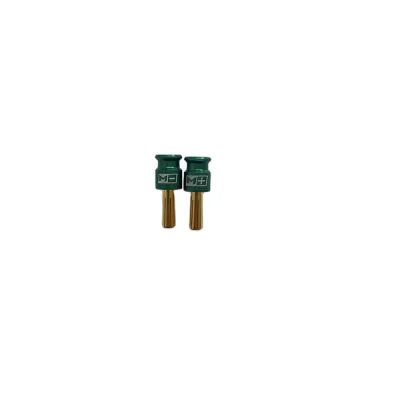 Mach-1 Racing Green Grips with 5mm gold plated bullets
