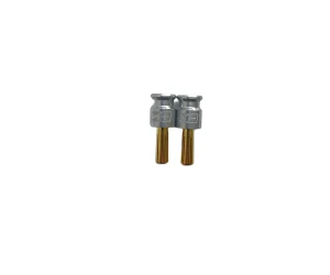 Mach-1 Racing Silver Grips with 5mm gold plated bullets