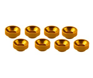 M3 ALUMINUM SERVO WASHER ORANGE (8 pcs)