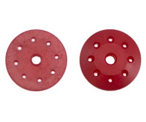 16mm CONICAL SHOCK PISTONS RED (8x1.2mm) (2pcs)