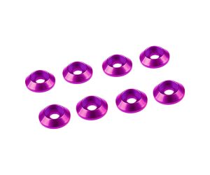 3MM ALUMINIUM CAP HEAD WASHER PINK (8 pcs)
