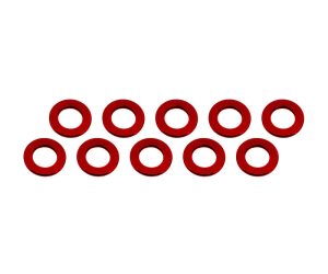 ALUMINUM SHIM (3x6x0.5mm) RED (10pcs)