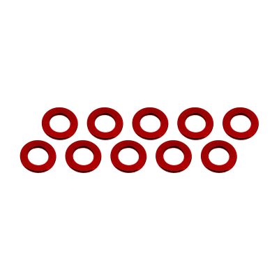 ALUMINUM SHIM (3x6x0.5mm) RED (10pcs)