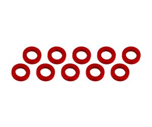 ALUMINUM SHIM (3x6x1mm) RED (10pcs)