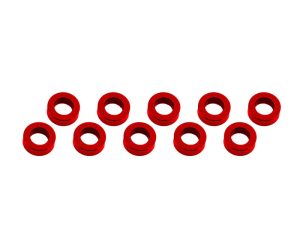 ALUMINUM SHIM (3x6x2mm) RED (10pcs)