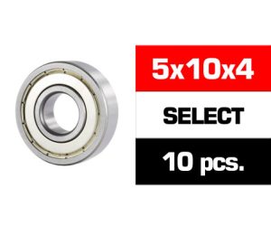 5x10x4mm SELECT "HS" METAL SHIELDED CLUTCH BEARING SET (10pcs.)
