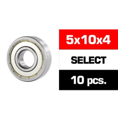 5x10x4mm SELECT "HS" METAL SHIELDED CLUTCH BEARING SET (10pcs.)