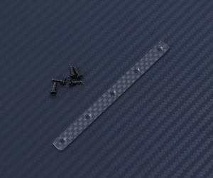 Carbon Fiber Brace for Plastic Rear Brace with 5pcs M2x8 Screws for Mayako MX8 (-21-25)